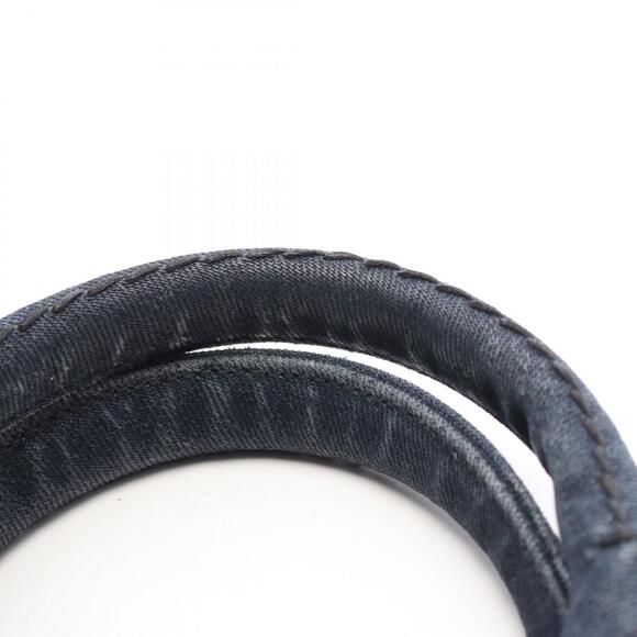 PRADA CANAPA Tote Bag Navy Blue Denim - Picture 7 of 7